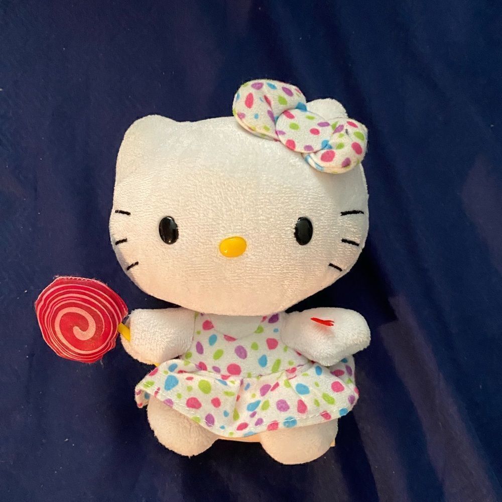Hello Kitty 8 inch plush with lollipop
